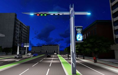 智慧灯杆满足了城市发展，给人们带来的光明